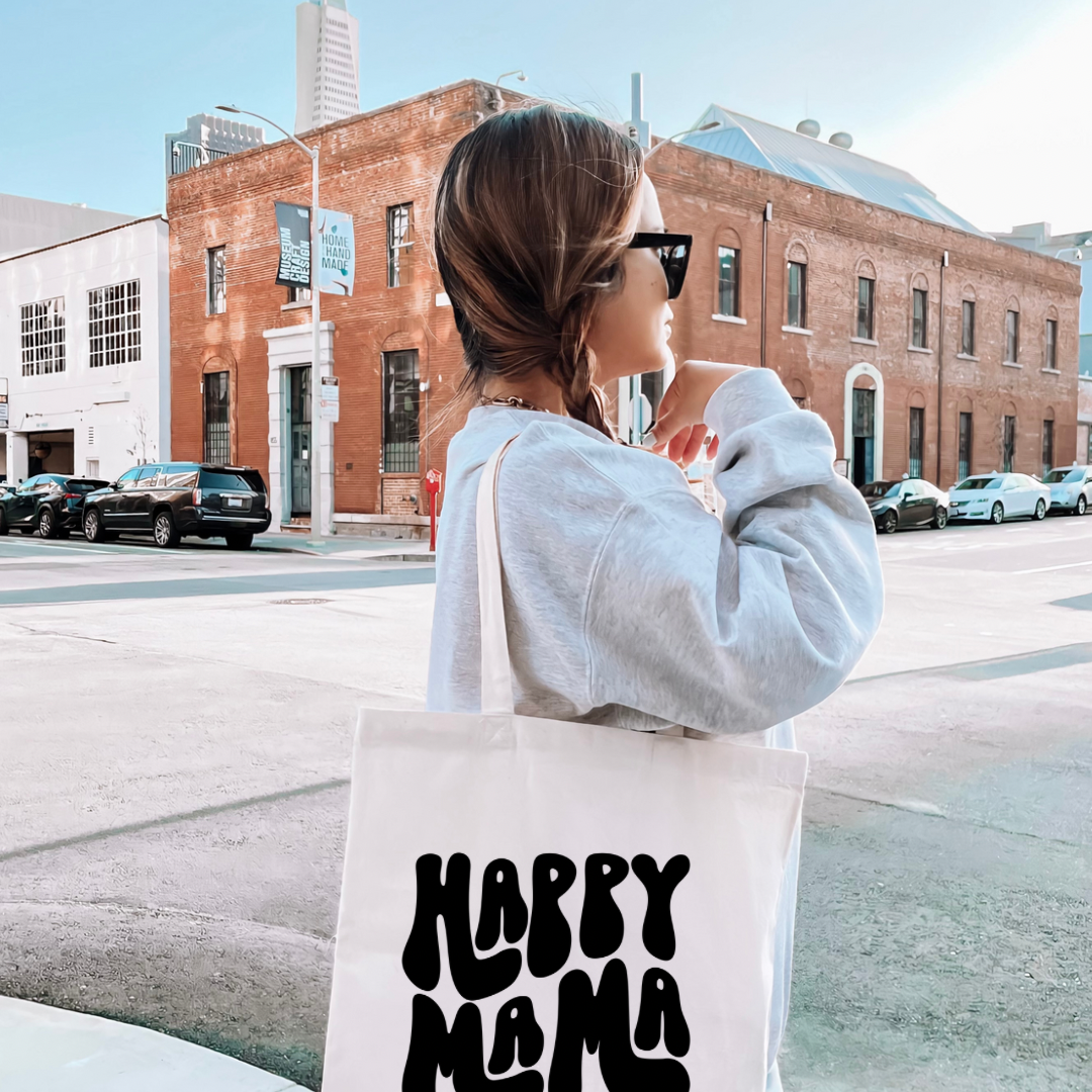 Happy Mama Cotton Tote Bag