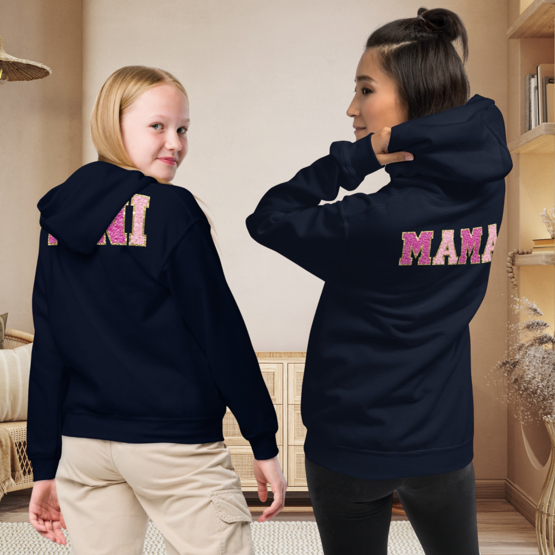 Mama Pink and Gold Hoodie