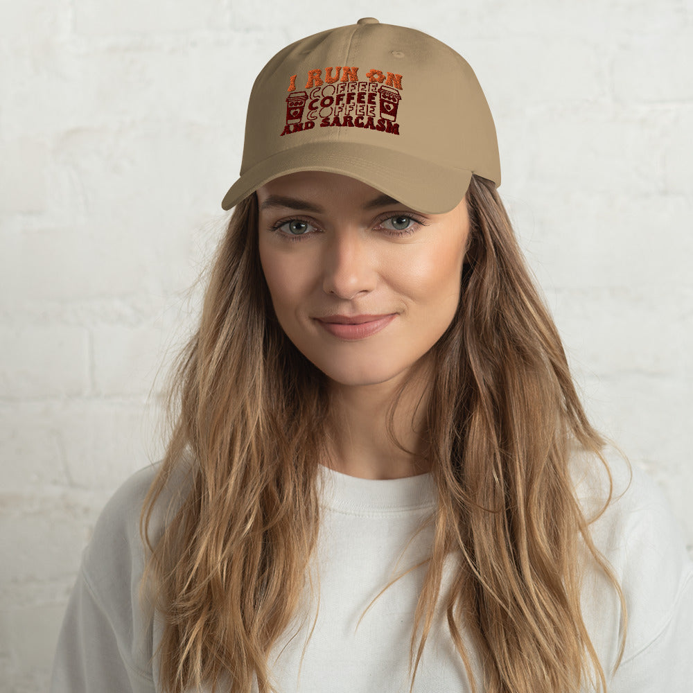 Coffee and Sarcasm Baseball Cap